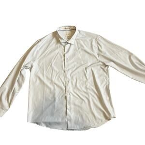 C-LAB NYC Slim Fit Light Blue 4-Way Stretch Dress Shirt XXL 18.5 35-36